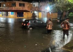 Lluvias generan afectaciones en Coatzacoalcos; autoridades atienden reportes