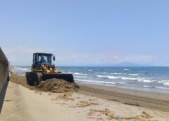 Coatzacoalcos refuerza limpieza de playas ante arribo de sargazo