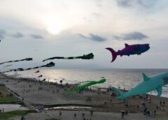 Papalotes gigantes llenan de color el cielo de Coatzacoalcos